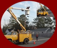 Bull Dozer with Red Border